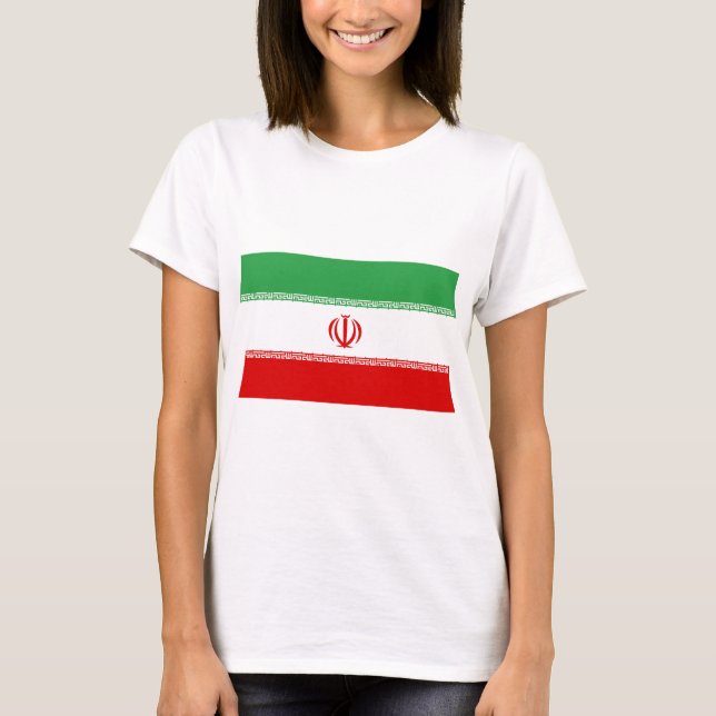 Irans flagga t-shirt (Framsida)