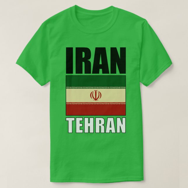 Irans flagga t shirt (Design framsida)