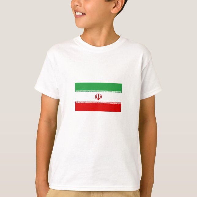 Irans flagga t shirt (Framsida)