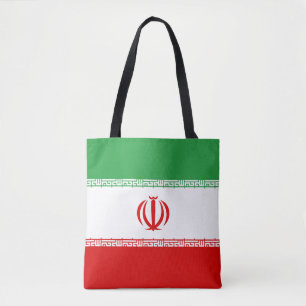 Irans flagga tygkasse