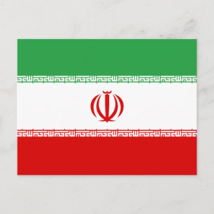 Irans flagga vykort