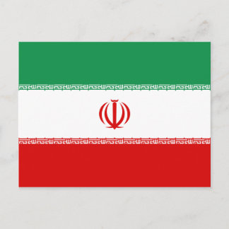 Irans Flagga-vykort Vykort