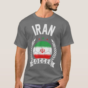 Irans fotbollssupportteam Jersey Iranian Flagga T Shirt