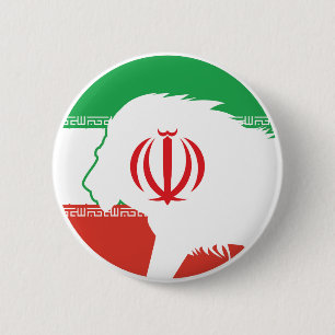 Irans Lejona iranska nationella Flagga Knapp