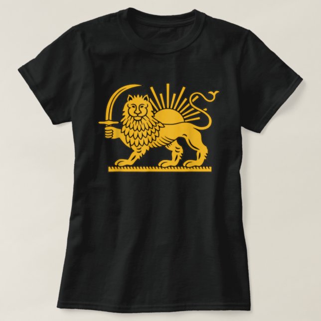 Irans Lejona Sol-kejsardömet Safavid Dynasty T Shirt (Design framsida)