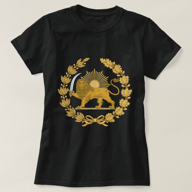 Irans Lejona Sol-monarki Safavid dynasty T Shirt (Design framsida)