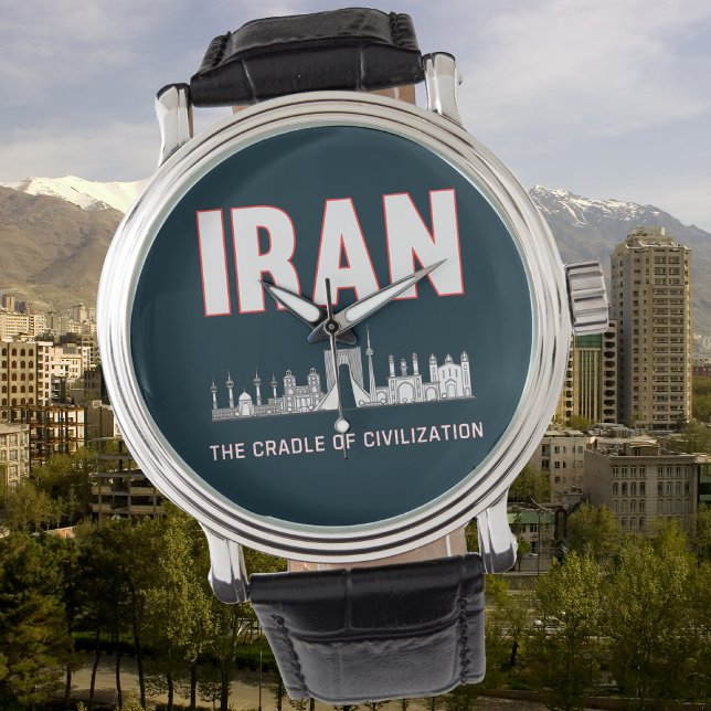 Irans Pride Iranska persiasvaggan för civilisation Armbandsur (Skapare uppladdad)