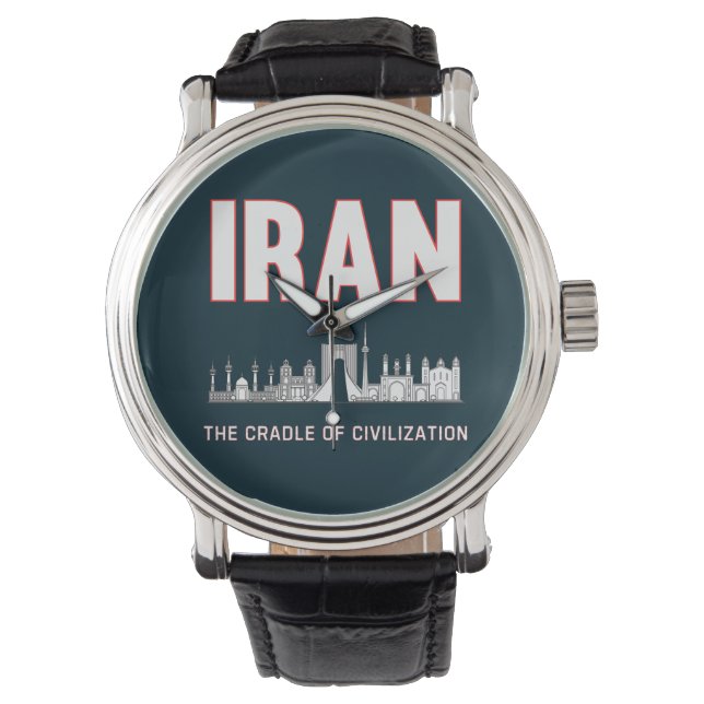 Irans Pride Iranska persiasvaggan för civilisation Armbandsur (Framsida)