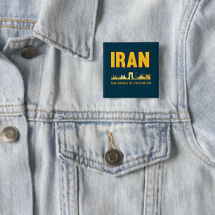 Irans Pride Iranska persiasvaggan för civilisation Knapp