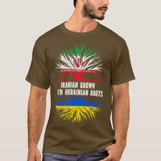 Iransk grodd med ukrainska rötter Flagga T Shirt