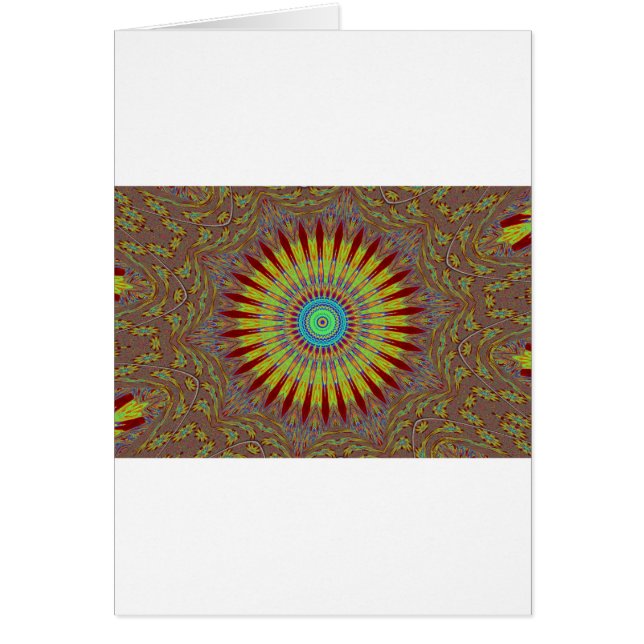 Iransk matart Afrikansk etnisk stamstammar mönster Hälsningskort (Framsidan)