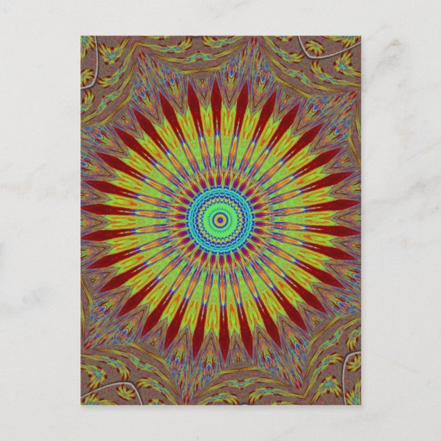 Iransk matart Afrikansk etnisk stamstammar mönster Vykort (Framsida)