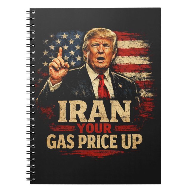 Iranska din gaspris upp anteckningsbok (Framsidan)