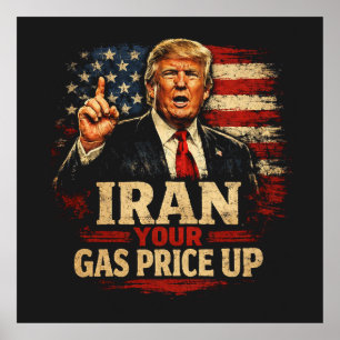 Iranska din gaspris upp poster