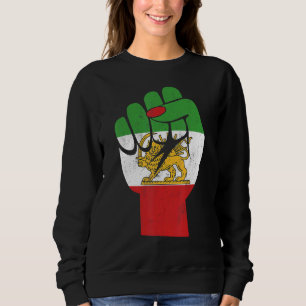 Iranska Flagga Female Fist Support Women of Iran L T Shirt