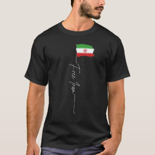 Iranska Flagga Free Iran Jag står med Kvinnor i I T Shirt