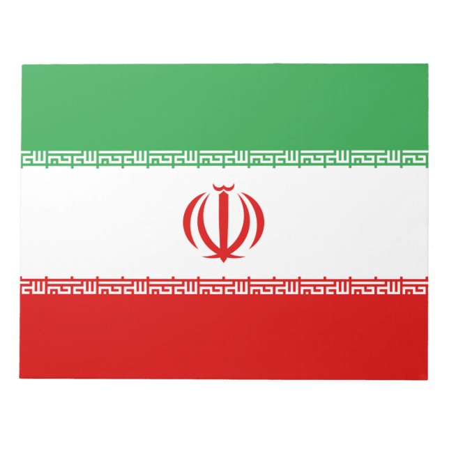 Iranska Flagga (Iran) (persiska) Anteckningsblock (Framsida)