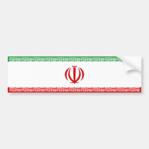 Iranska Flagga (Iran) (persiska) Bildekal