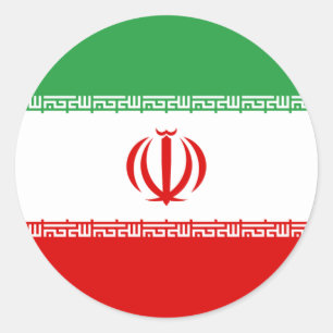 Iranska Flagga, Irans Flagga Runt Klistermärke