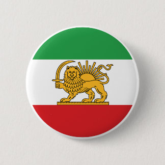 Iranska Lejon och Sol Historiska Flagg Emblem Knapp