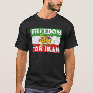 Iranska Lejona Flagga FREEDOM FÖR IRAN Support Wom T Shirt