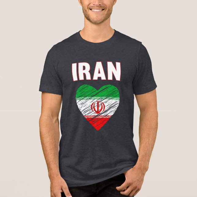 Iranska Pridet I Kärlek Iran T Shirt (Framsida)