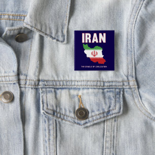 Iranska Pridet Iranska Flagga Karta Persia Knapp