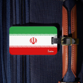 Iranska språktagare, patriotiska iranska Flagga Bagagebricka