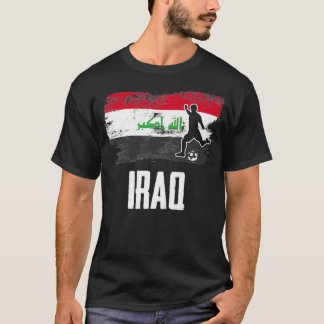Iraq Flag Jersey Iraqi Soccer Team Iraqi funny 100 T Shirt
