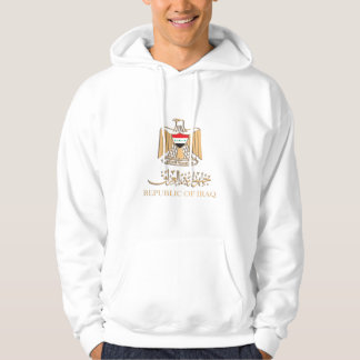 IRAQ-FLAGGA OM IRAQI EMBLEM ش ع ا ر ا ل ع ر HOODIE