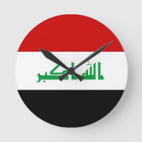Iraq land flagga klocka