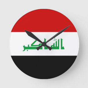 Iraq land flagga klocka