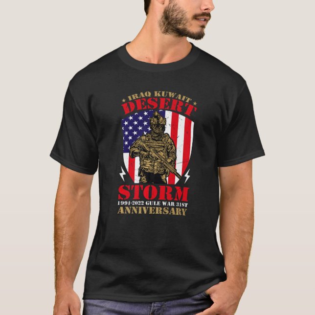 Iraq Veteran Veterans Day Patriotic USA 31st Anniv T Shirt (Framsida)
