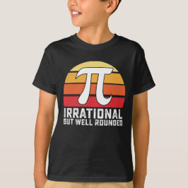 Irationell men väl avrundad Pi-dags matte vintage T Shirt