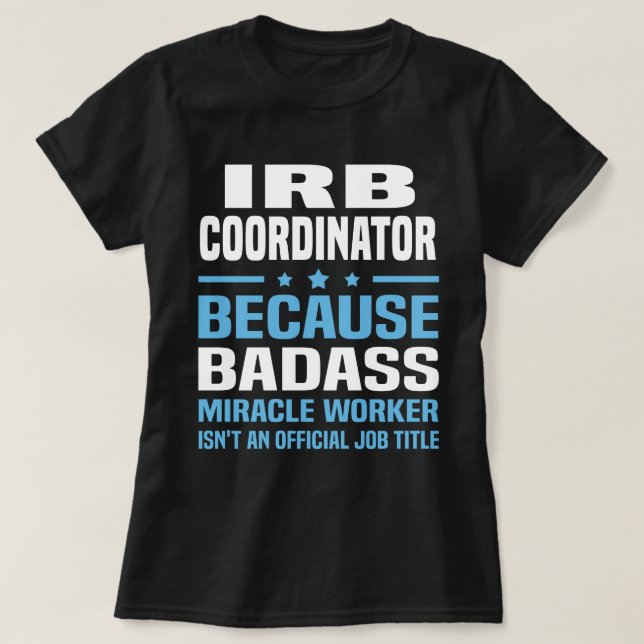 IRB-samordnare T Shirt (Design framsida)