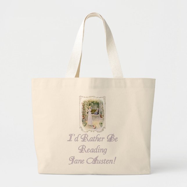 IRBR Jane Austen! Naturlig jumbototo Jumbo Tygkasse (Framsidan)