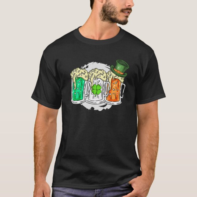 Ireland beer Irish St Patrick's Day T Shirt (Framsida)