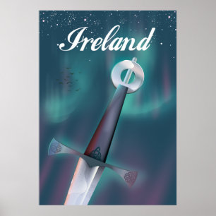 ireland celtic-svärd poster