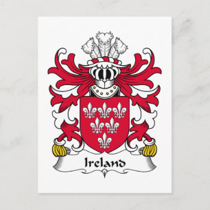 Ireland Family Crest Vykort