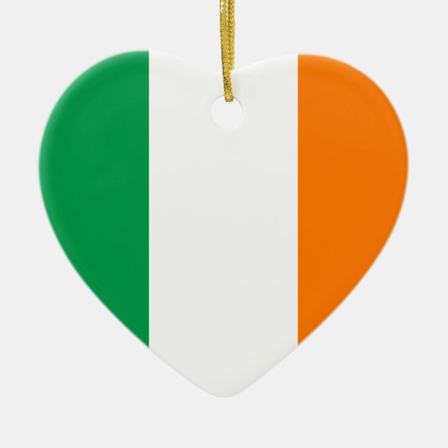Ireland Flagga Heart Ornament (Framsidan)