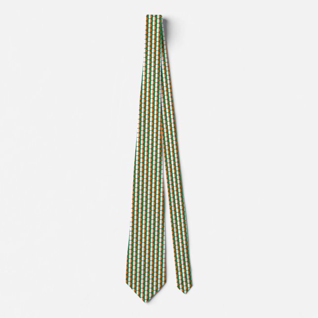 Ireland Flagga Honeycomb Tie Slips (Framsida)