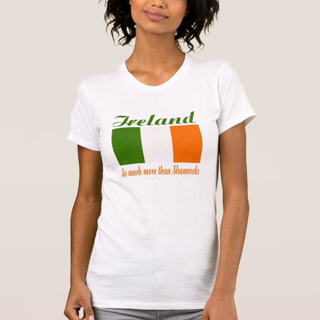 Ireland Flagga Shirt T-shirt (Framsida)