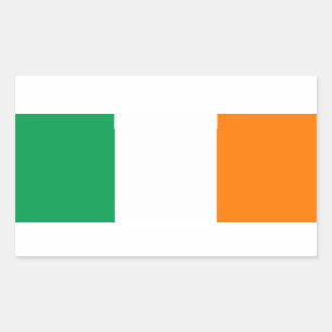 Ireland Flagga Sticker Rektangulärt Klistermärke