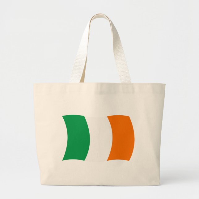 Ireland Flagga Tote Bag Jumbo Tygkasse (Framsidan)