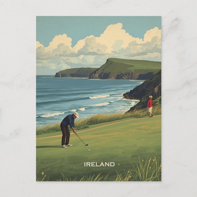 Ireland Golfing Vykort (Framsida)