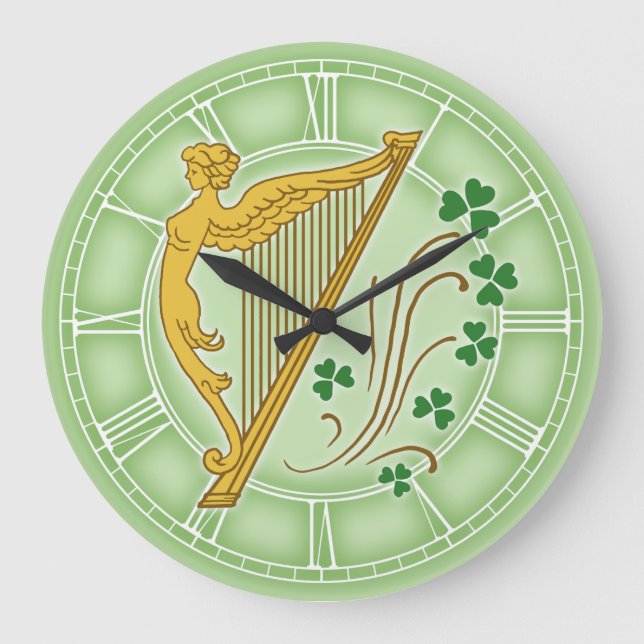 Ireland Harp Stor Klocka (Framsida)