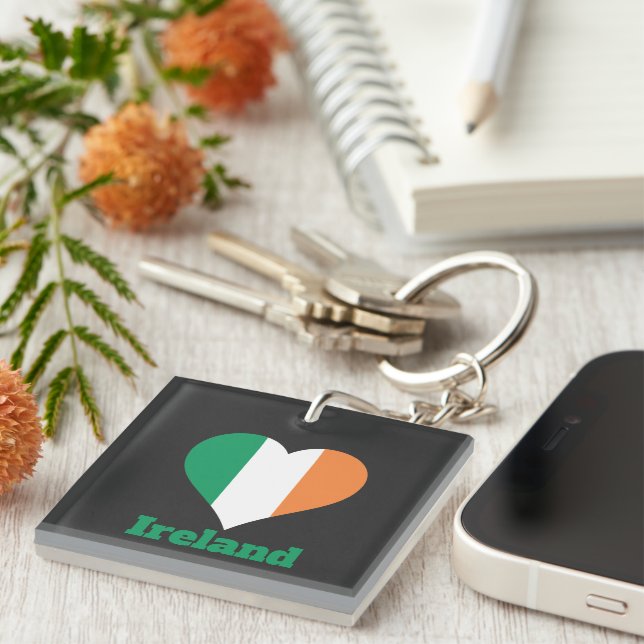 Ireland Heart Flagga (Högra Framsidan)