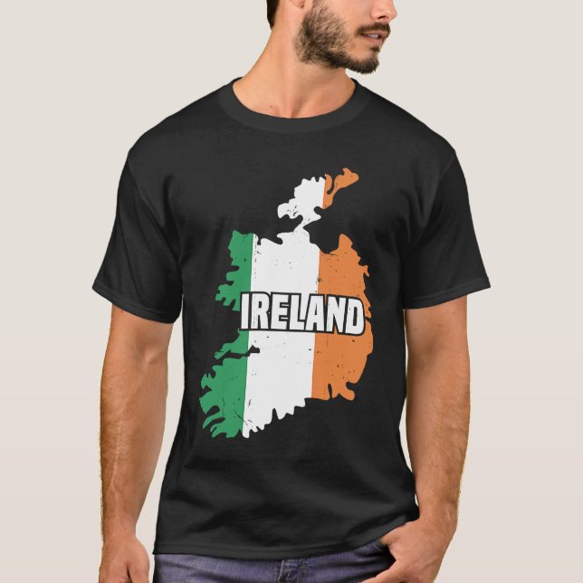 Ireland Irish Home Pride Irish Flag  1 T Shirt (Framsida)
