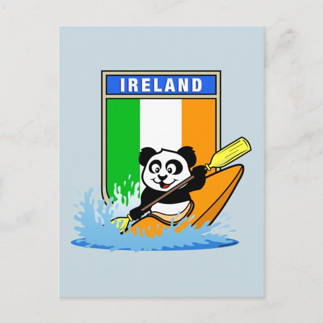 Ireland Kayaking Panda Vykort (Framsida)