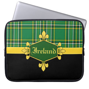 Ireland National Tartan, Anpassa till namn Laptop Fodral